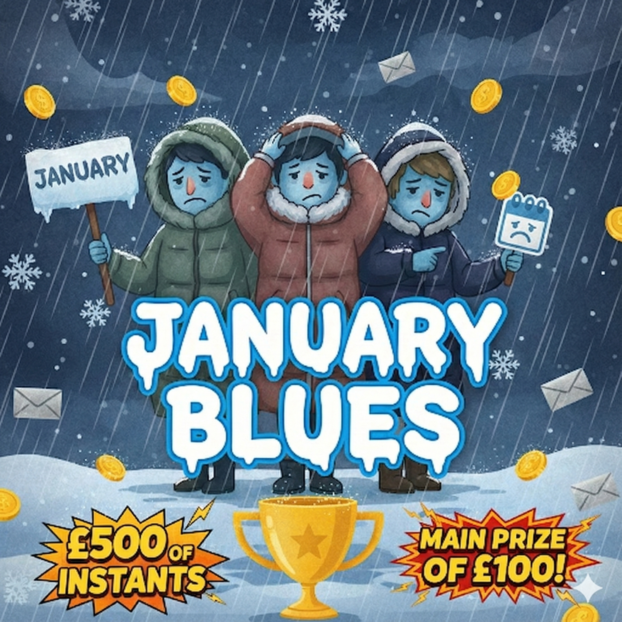 January Blues Instant Wins + £100 Main Prize