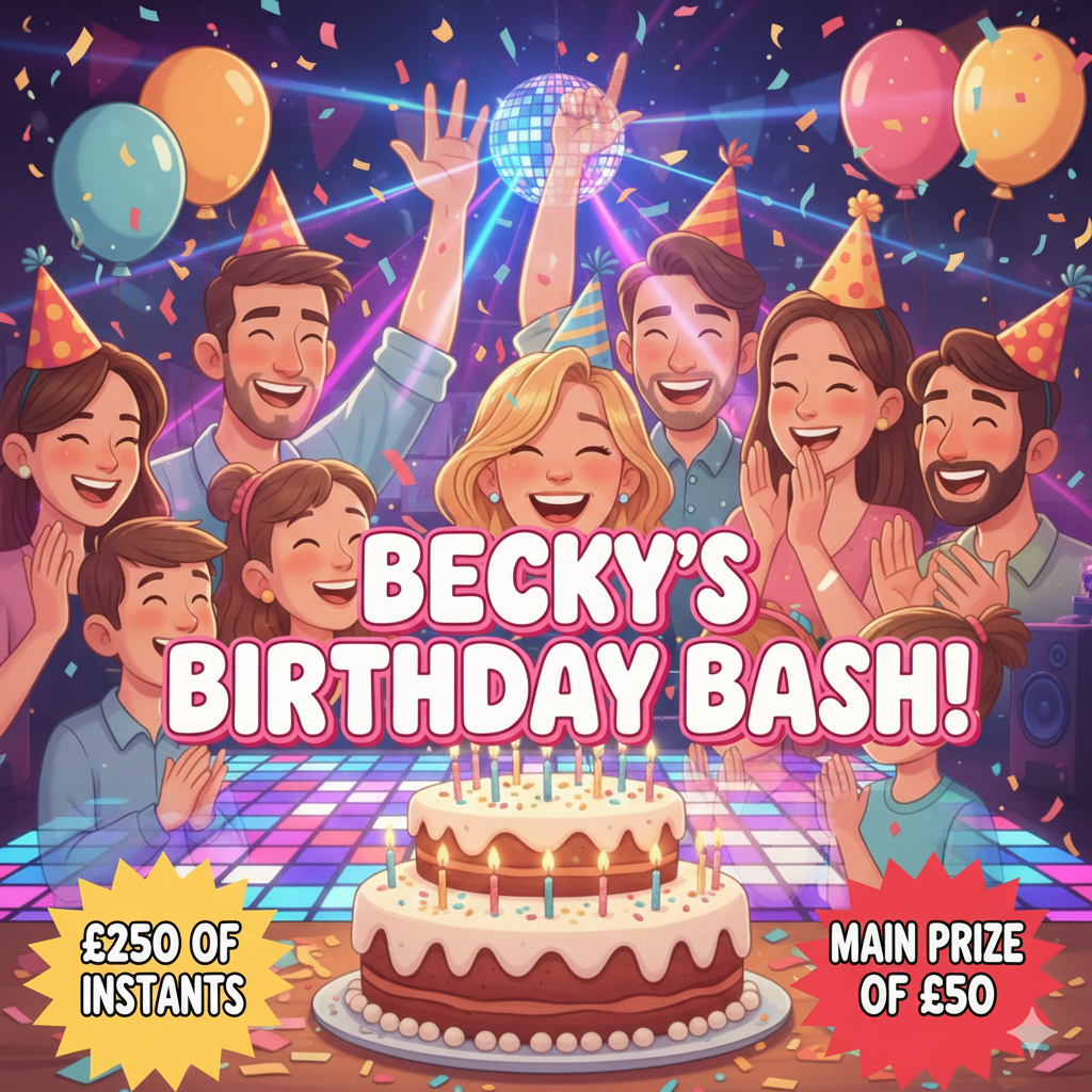 Becky’s Birthday Bash – Instant Wins + £50 Main Prize