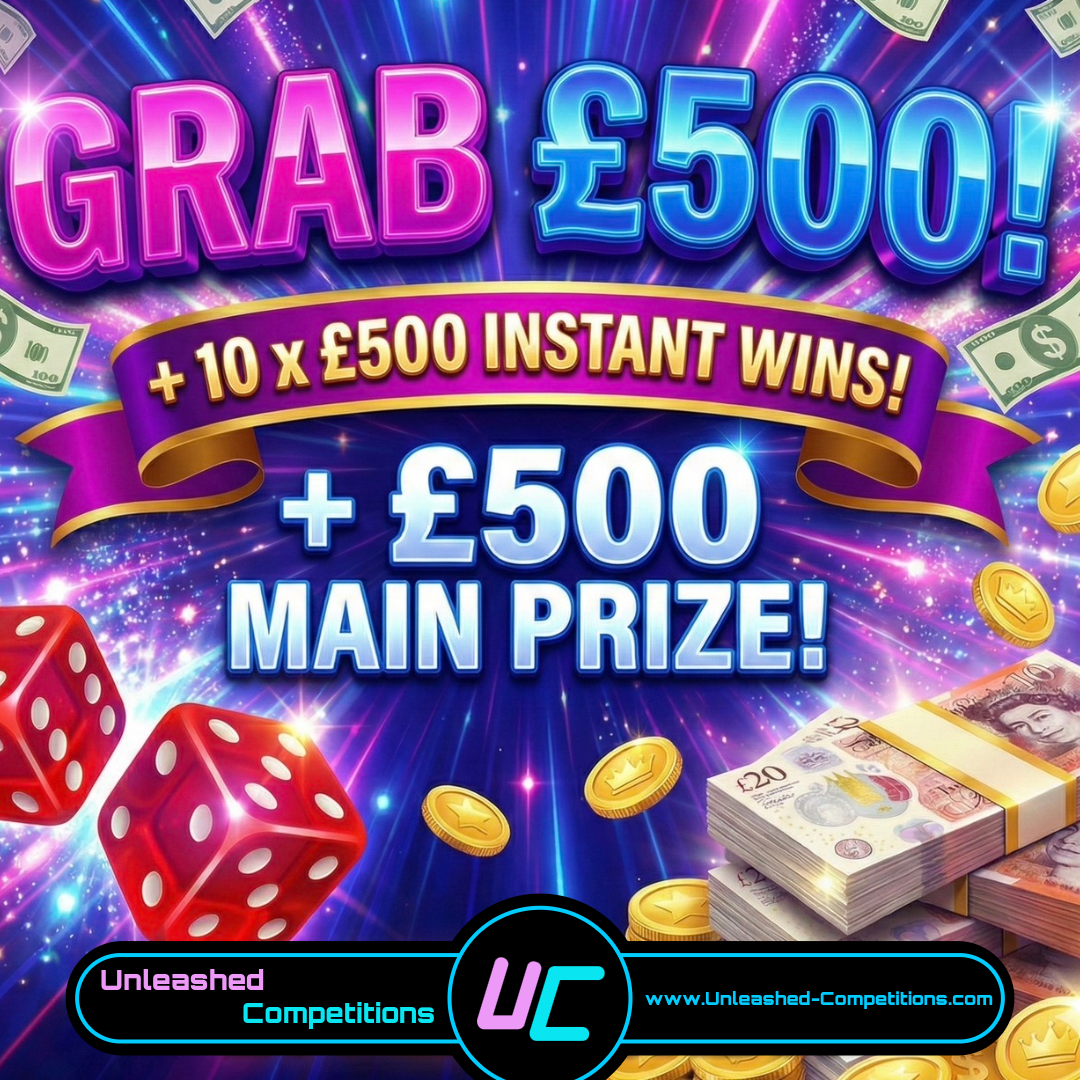 Grab £500 + £500 Main Prize